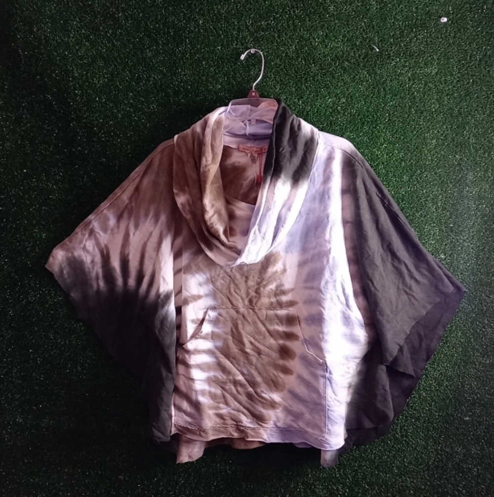 Wearables XCVI Brand Tie-Dye Poncho Top